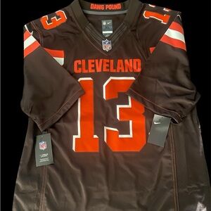 Nike Odell Beckham Jr Cleveland Brown Jersey with Orange and White Accents